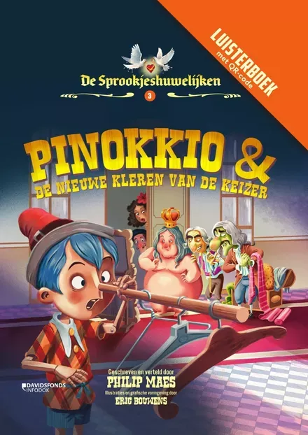 Cover van boek Pinokkio en de nieuwe kleren van de keizer 