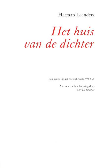 Cover van boek Het huis van de dichter