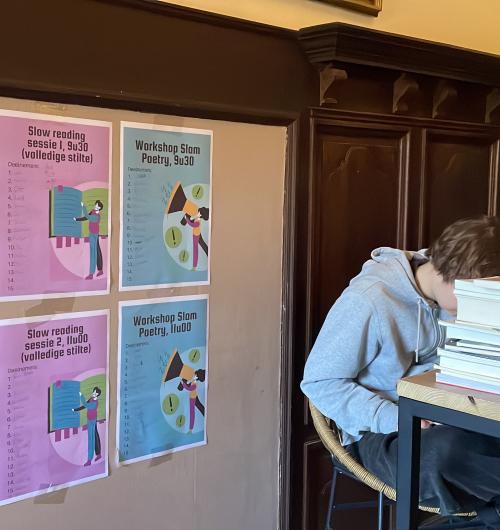 Poster van leesactiviteiten